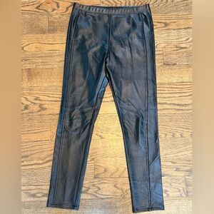 Wild Fable Black Faux Leather Leggings, Size Small